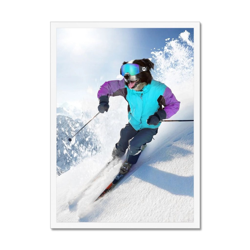 Pet Portraits | The Skiier: Custom Pet Portrait | Paw & Glory