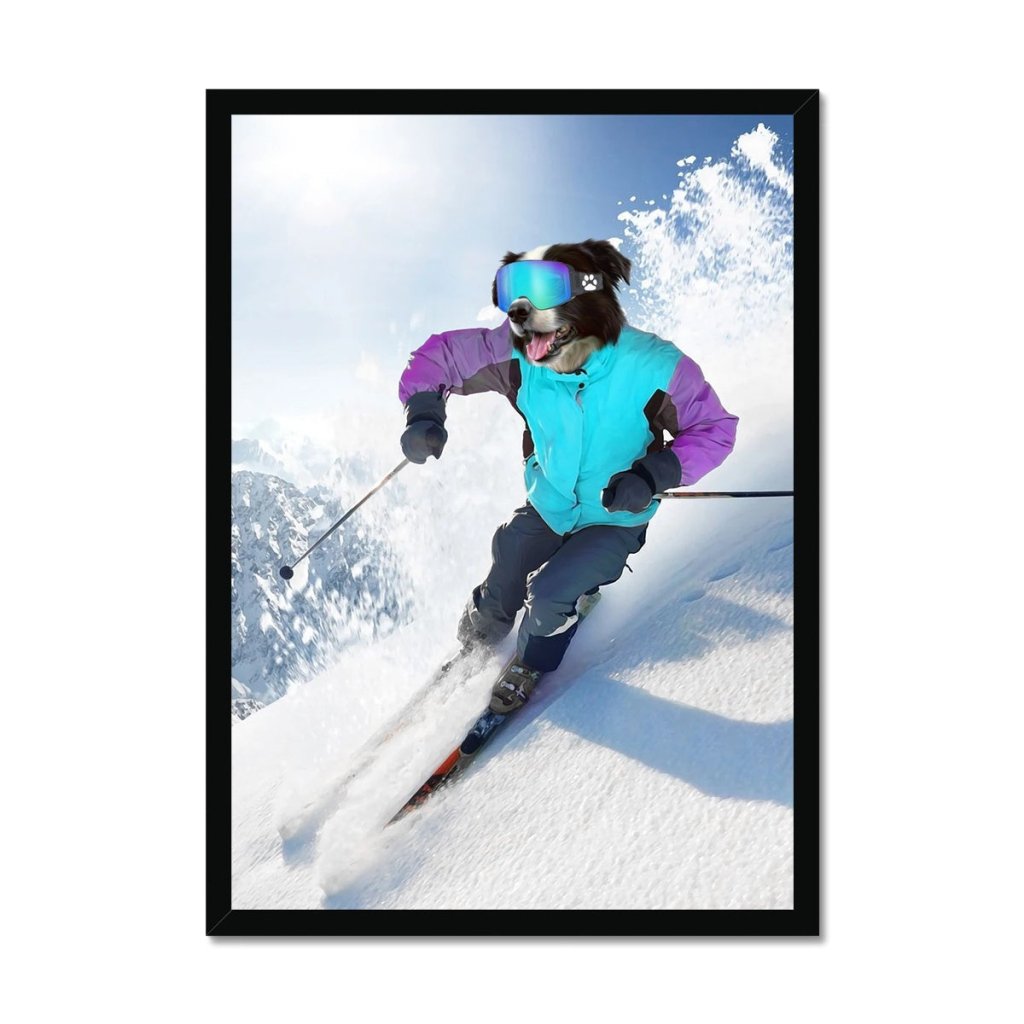 Pet Portraits | The Skiier: Custom Pet Portrait | Paw & Glory