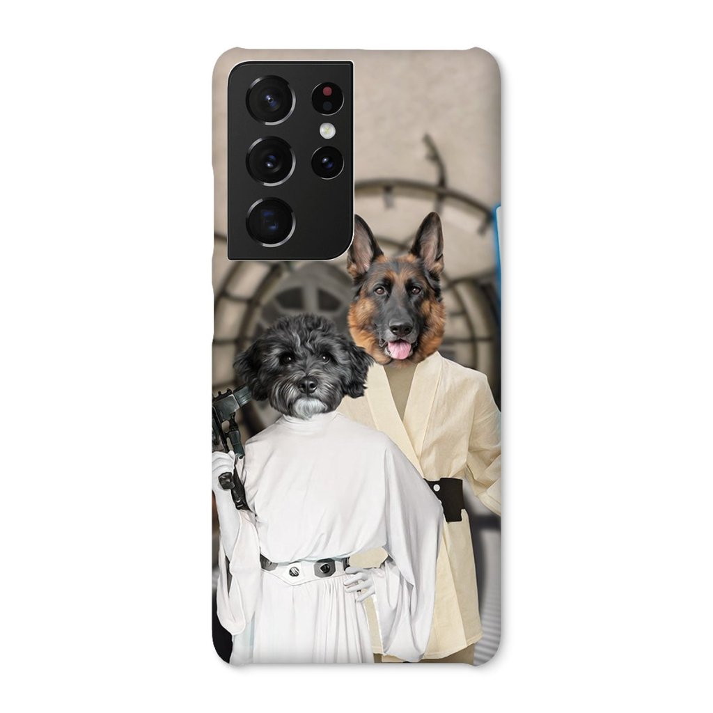 Pet Portraits | The Skywalker Siblings (Star Wars Inspired): Custom Pet Phone Case | Paw & Glory