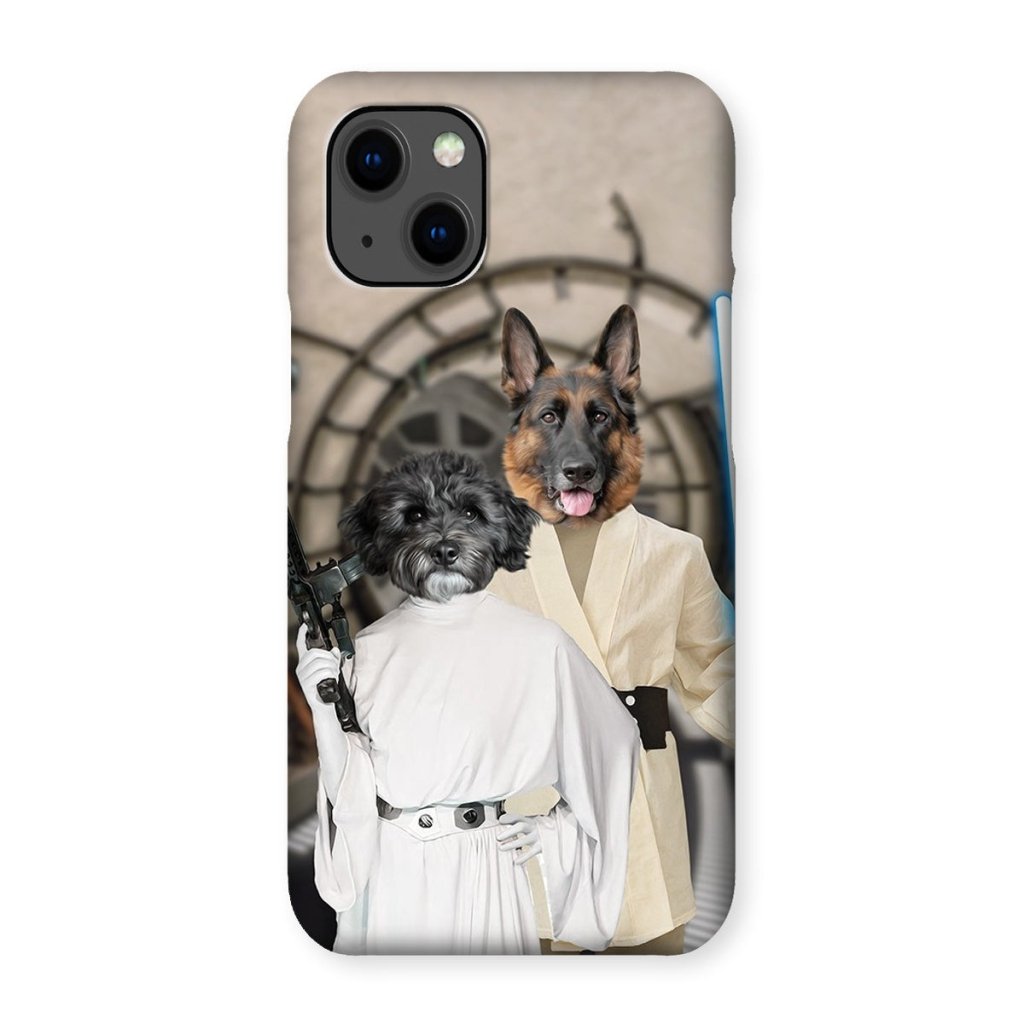 Pet Portraits | The Skywalker Siblings (Star Wars Inspired): Custom Pet Phone Case | Paw & Glory