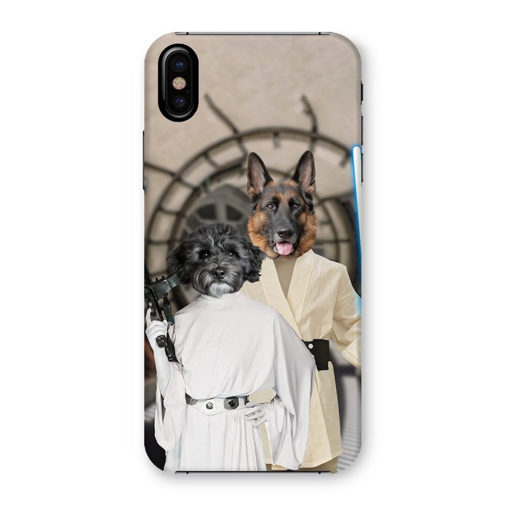 Pet Portraits | The Skywalker Siblings (Star Wars Inspired): Custom Pet Phone Case | Paw & Glory