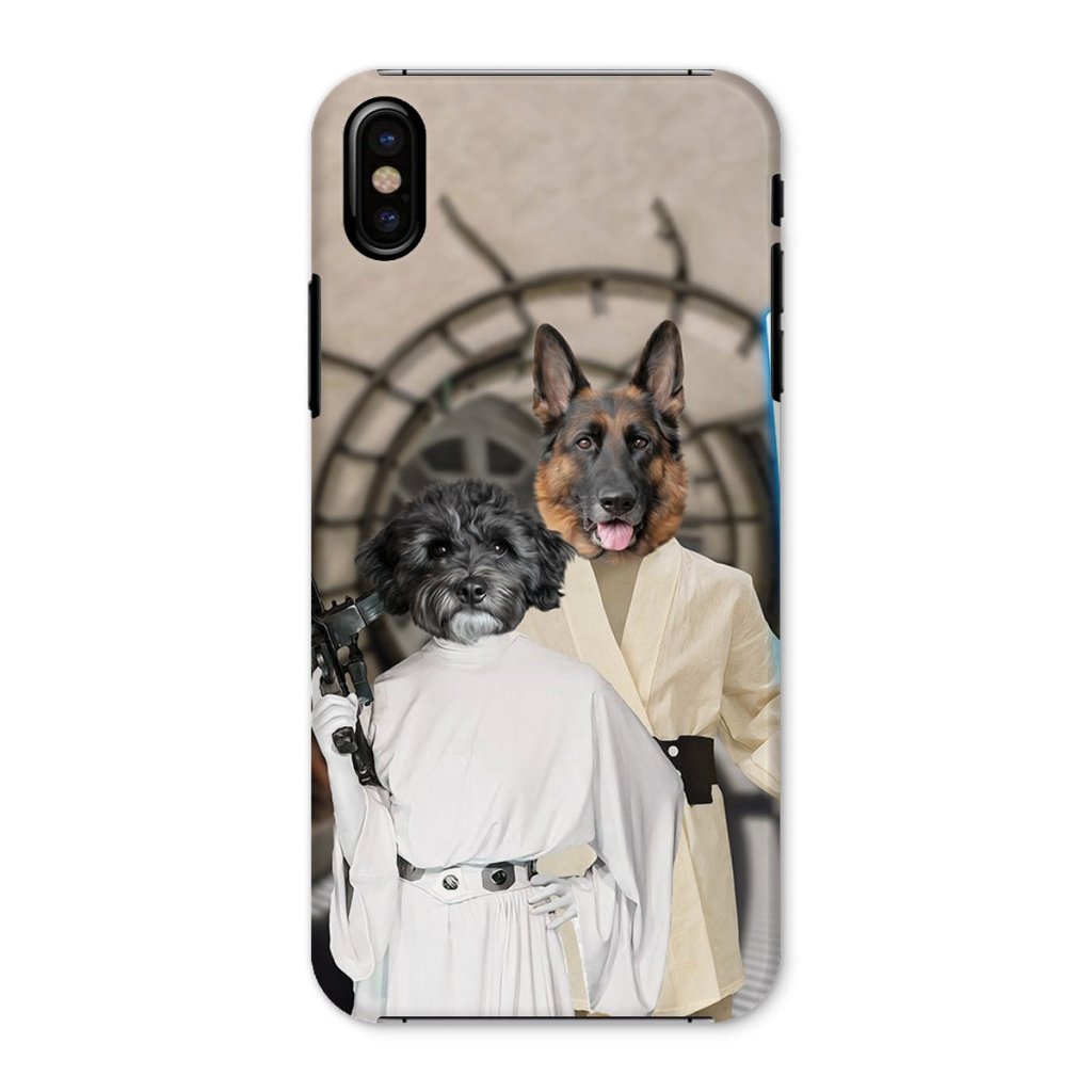 Pet Portraits | The Skywalker Siblings (Star Wars Inspired): Custom Pet Phone Case | Paw & Glory