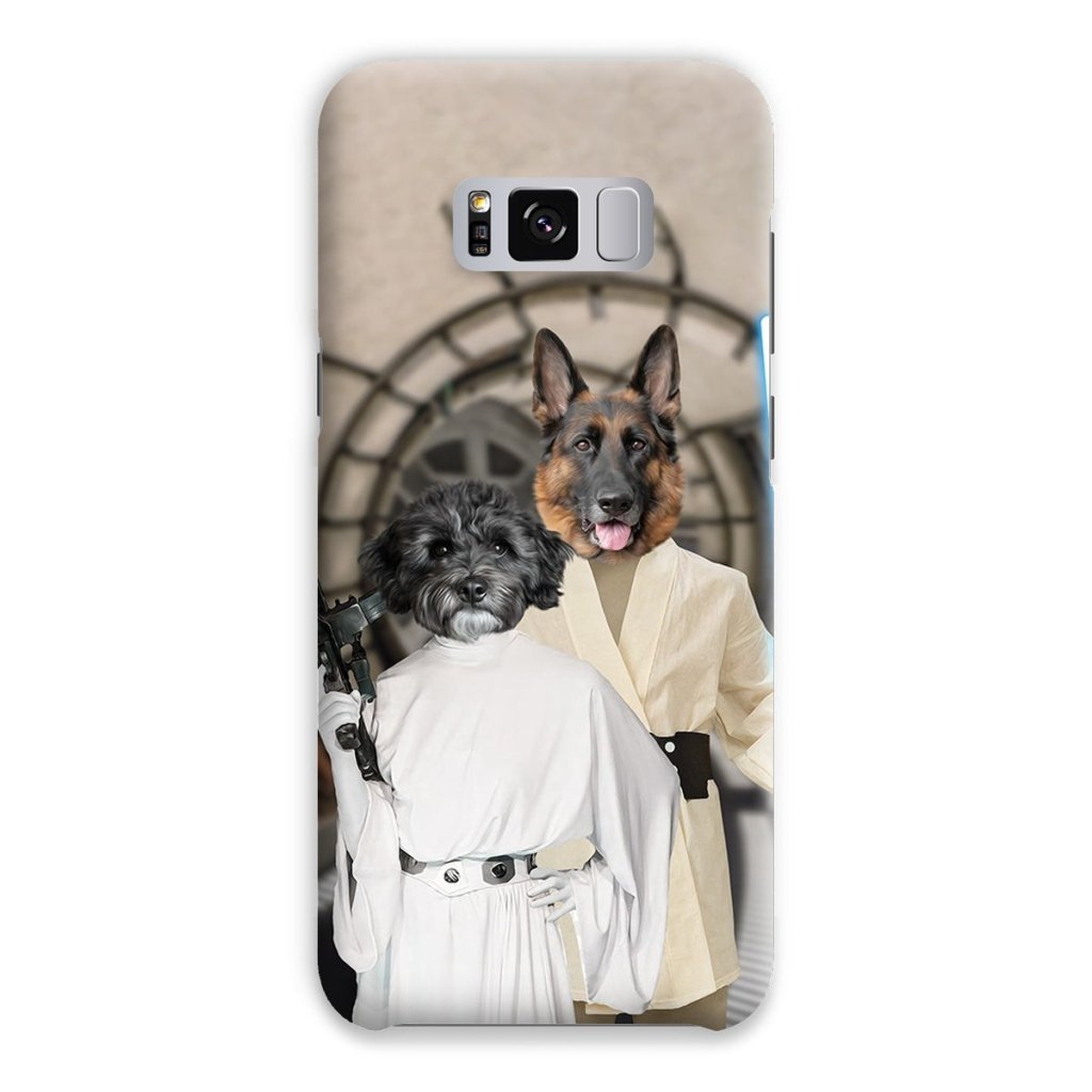 Pet Portraits | The Skywalker Siblings (Star Wars Inspired): Custom Pet Phone Case | Paw & Glory