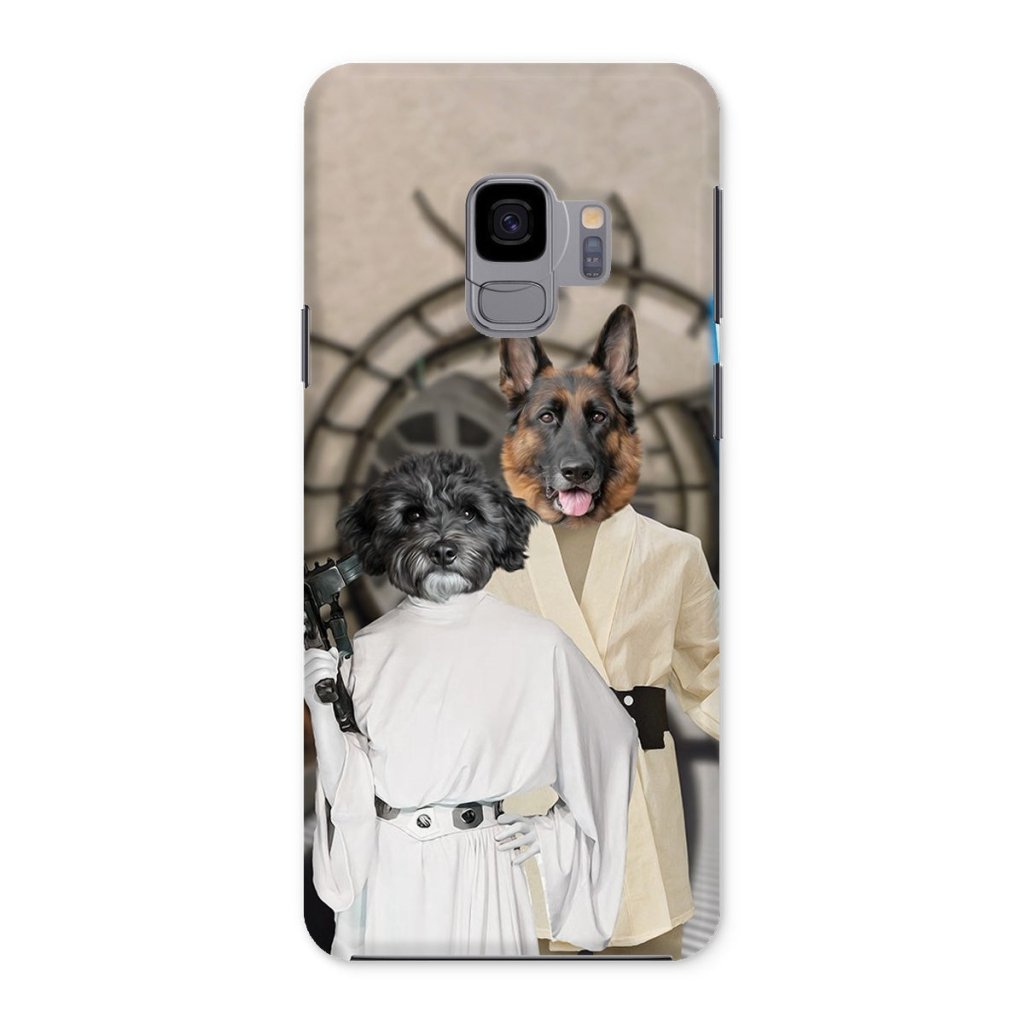 Pet Portraits | The Skywalker Siblings (Star Wars Inspired): Custom Pet Phone Case | Paw & Glory