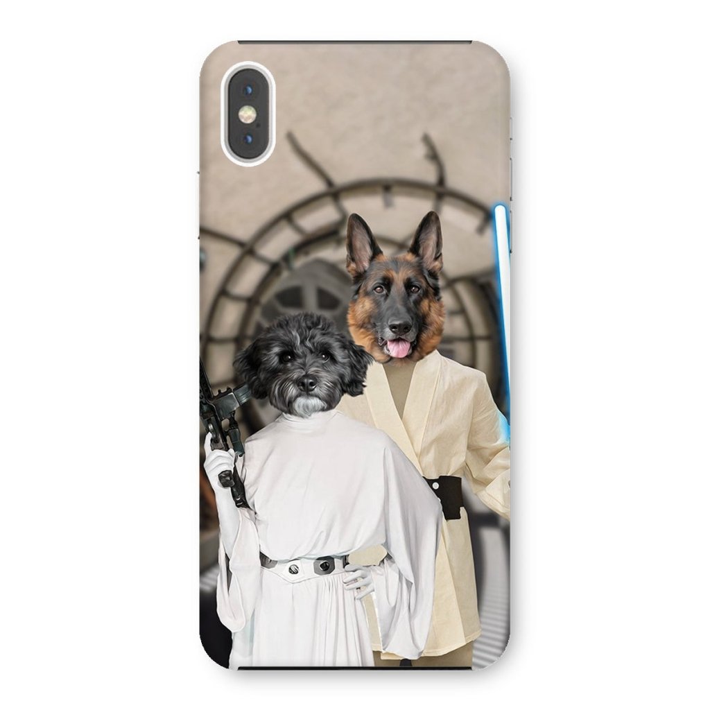 Pet Portraits | The Skywalker Siblings (Star Wars Inspired): Custom Pet Phone Case | Paw & Glory