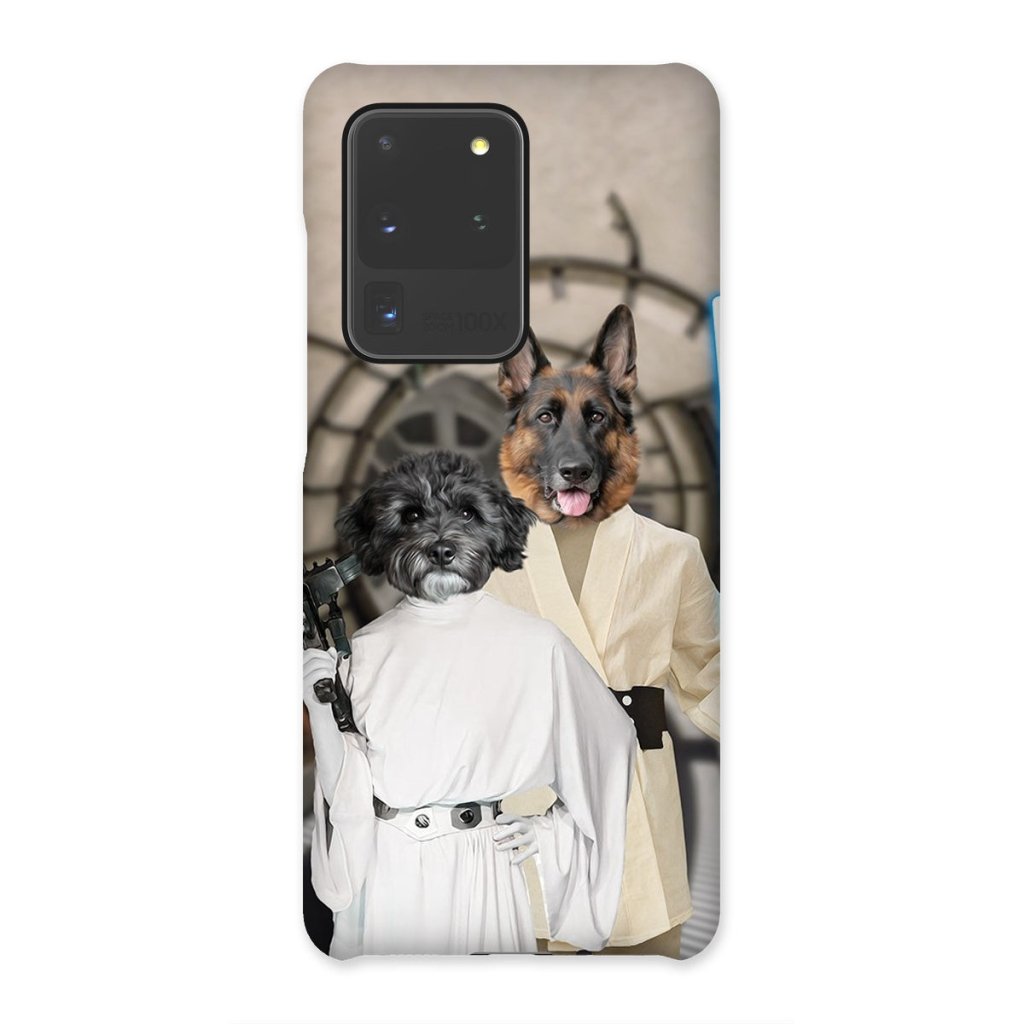 Pet Portraits | The Skywalker Siblings (Star Wars Inspired): Custom Pet Phone Case | Paw & Glory