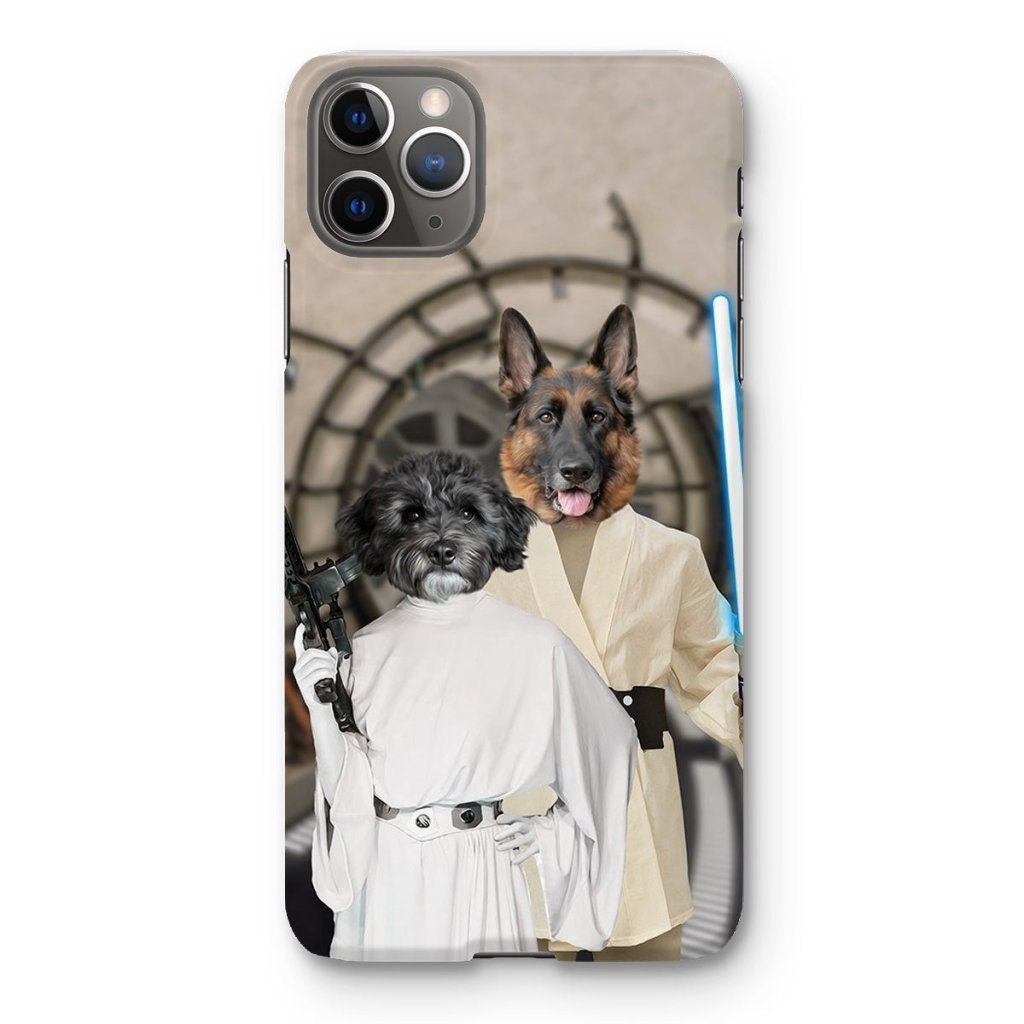 Pet Portraits | The Skywalker Siblings (Star Wars Inspired): Custom Pet Phone Case | Paw & Glory