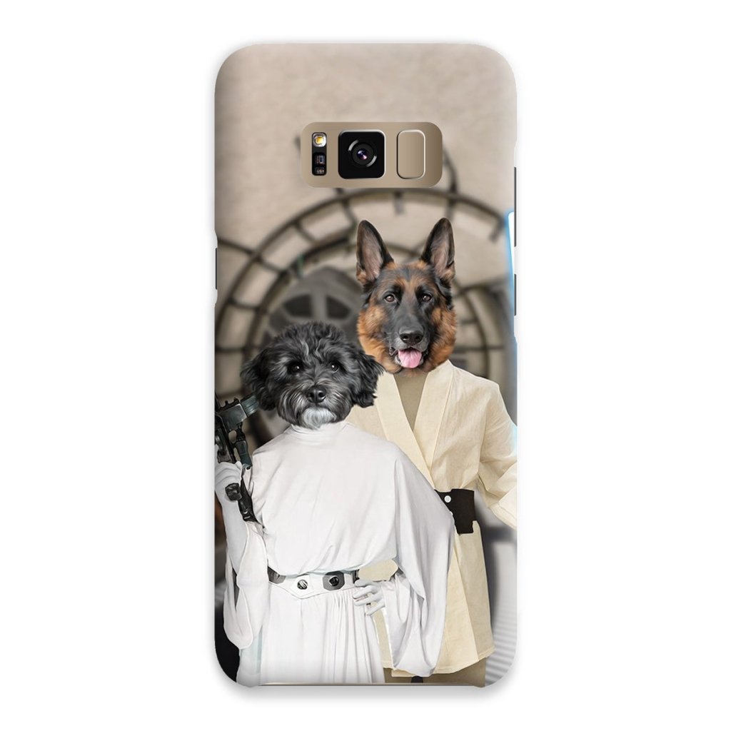 Pet Portraits | The Skywalker Siblings (Star Wars Inspired): Custom Pet Phone Case | Paw & Glory