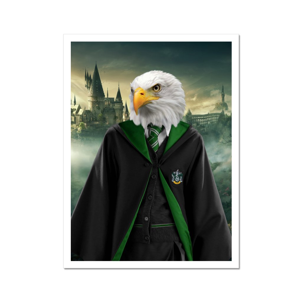 Pet Portraits | The Slytherin (Harry Potter Inspired): Animal Art Poster | Paw & Glory