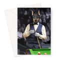 The Snooker Player: Custom Pet Greeting Card