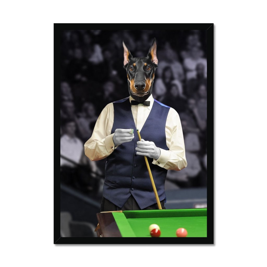 Pet Portraits | The Snooker Player: Custom Pet Portrait | Paw & Glory