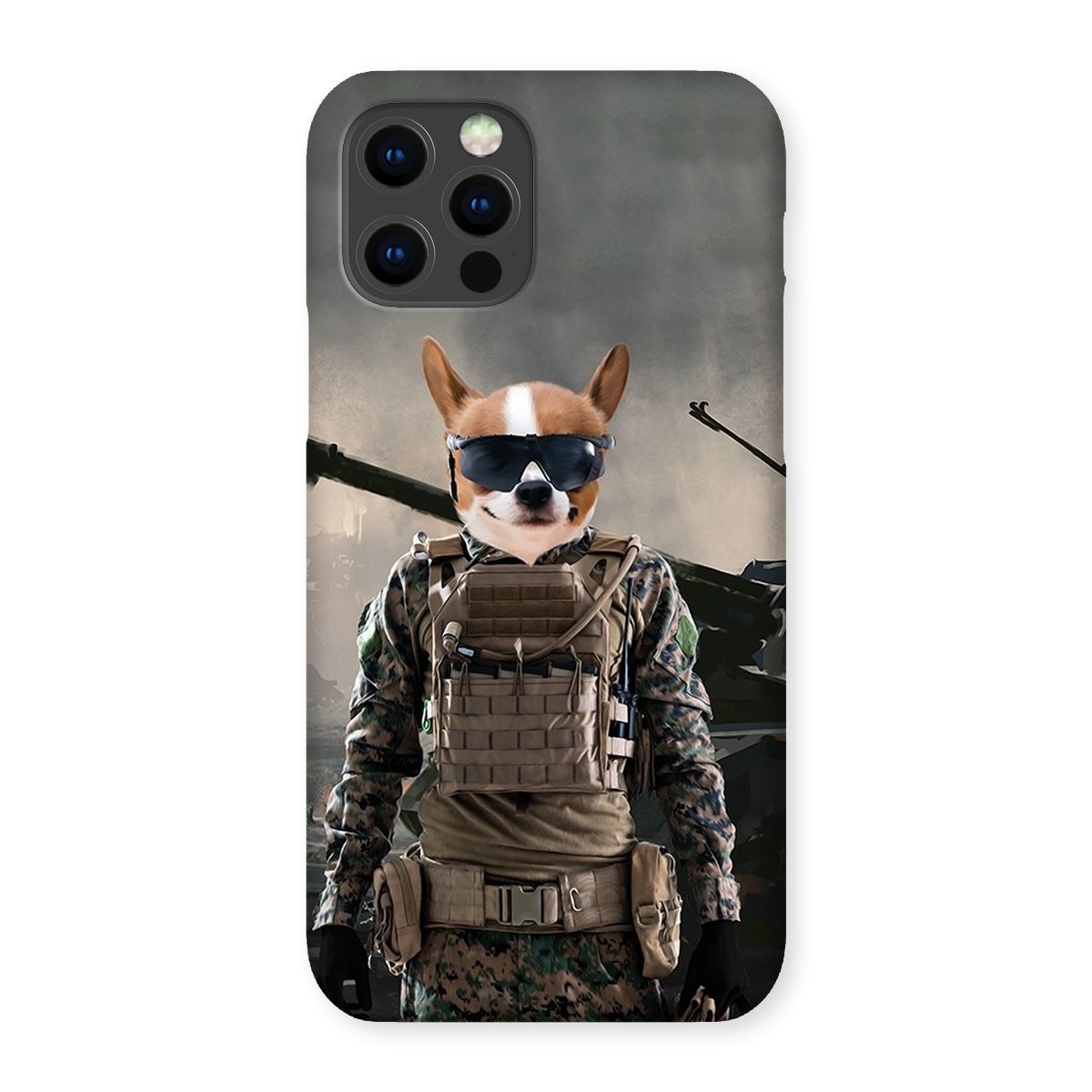 Pet Portraits | The Soldier: Custom Pet Phone Case | Paw & Glory