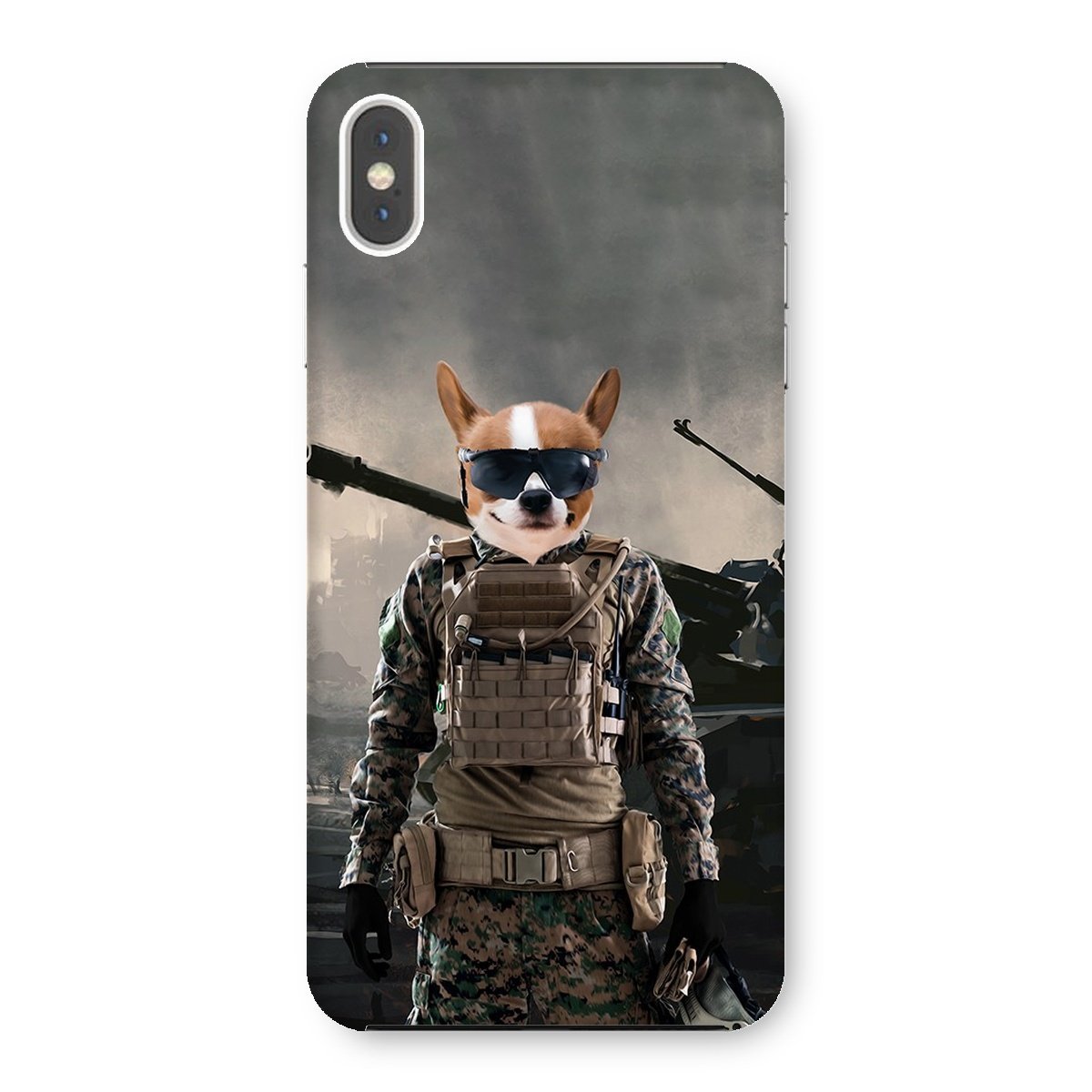 Pet Portraits | The Soldier: Custom Pet Phone Case | Paw & Glory