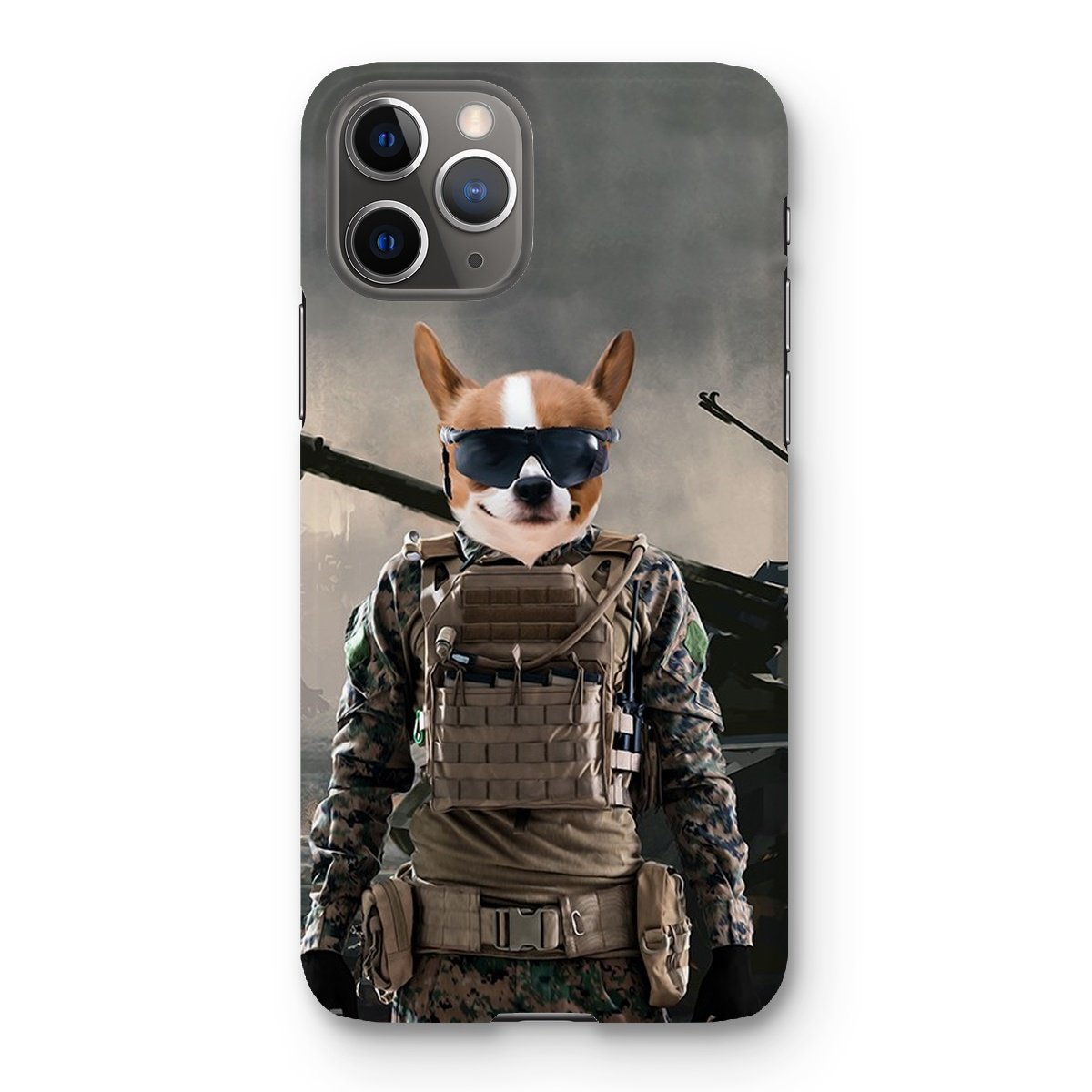 Pet Portraits | The Soldier: Custom Pet Phone Case | Paw & Glory