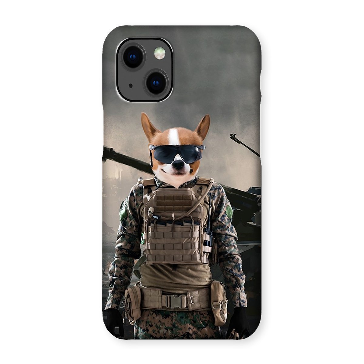 Pet Portraits | The Soldier: Custom Pet Phone Case | Paw & Glory