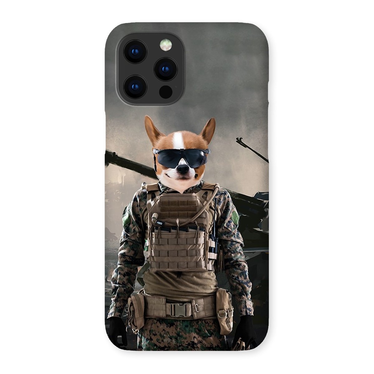 Pet Portraits | The Soldier: Custom Pet Phone Case | Paw & Glory