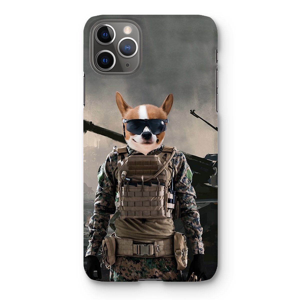 Pet Portraits | The Soldier: Custom Pet Phone Case | Paw & Glory