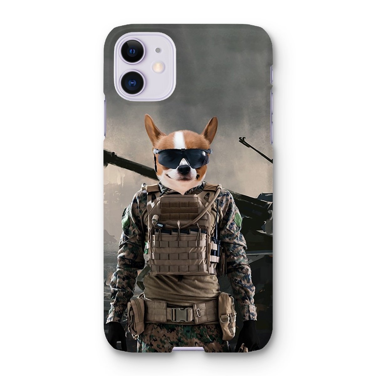 Pet Portraits | The Soldier: Custom Pet Phone Case | Paw & Glory