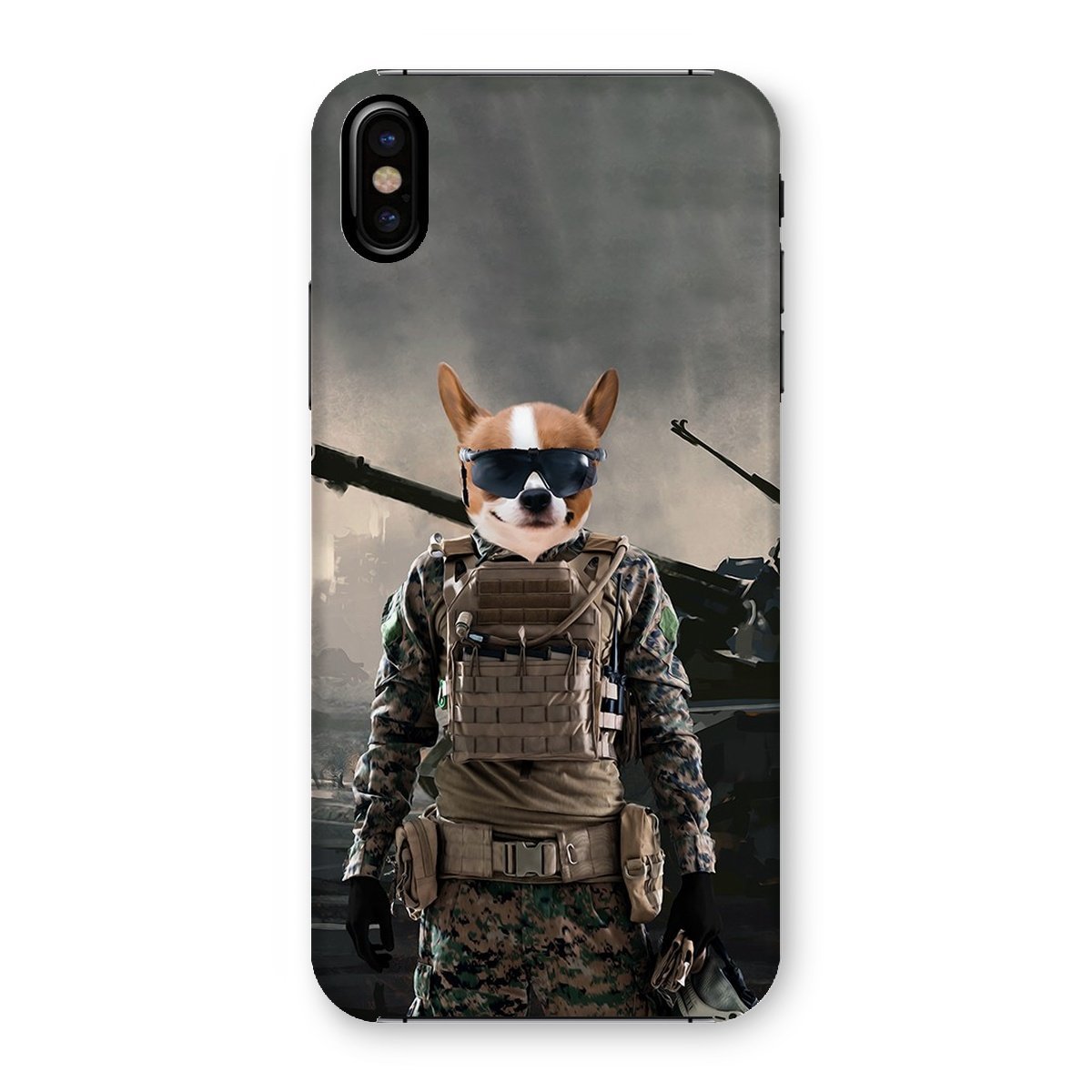 Pet Portraits | The Soldier: Custom Pet Phone Case | Paw & Glory