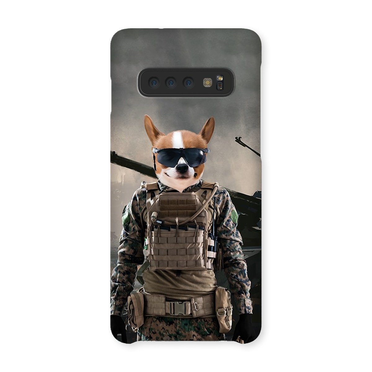 The Soldier: Custom Pet Phone Case - Paw & Glory - Dog Portraits - Pet Portraits