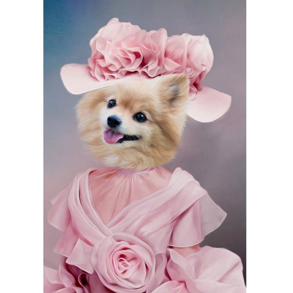 The Southern Bell: Custom Digital Download Pet Portrait | royal pet portrait | Paw & Glory
