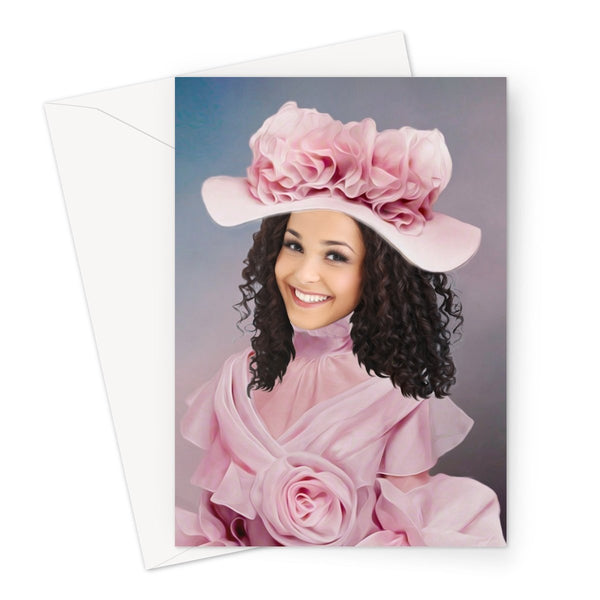 The Southern Bell: Custom Hooman Greeting Card | royal pet portrait | Paw & Glory