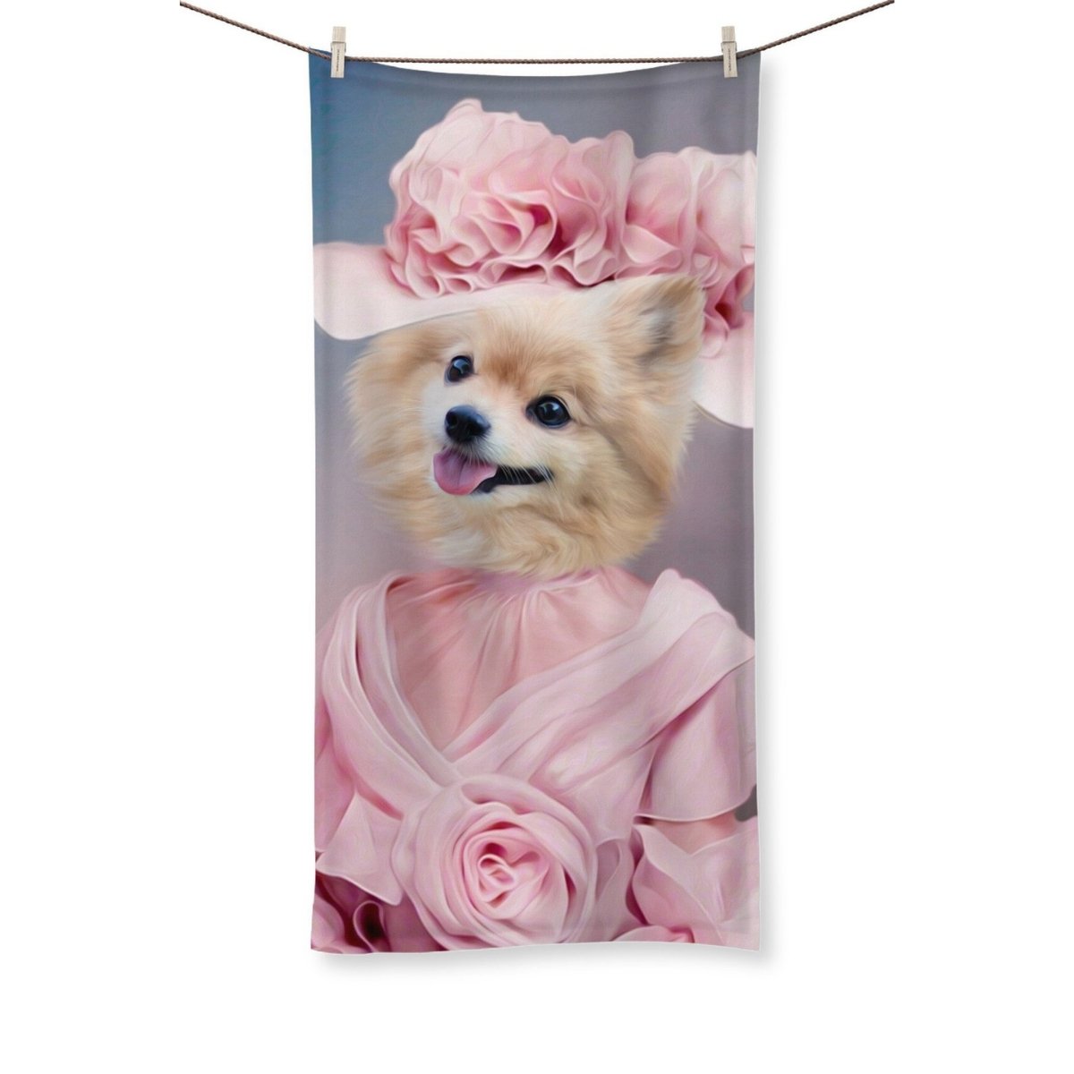 Pet Portraits | The Southern Bell: Custom Pet Towel | Paw & Glory