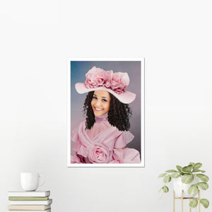 The Southern Belle: Custom Female Poster - Paw & Glory - Dog Portraits - Pet Portraits