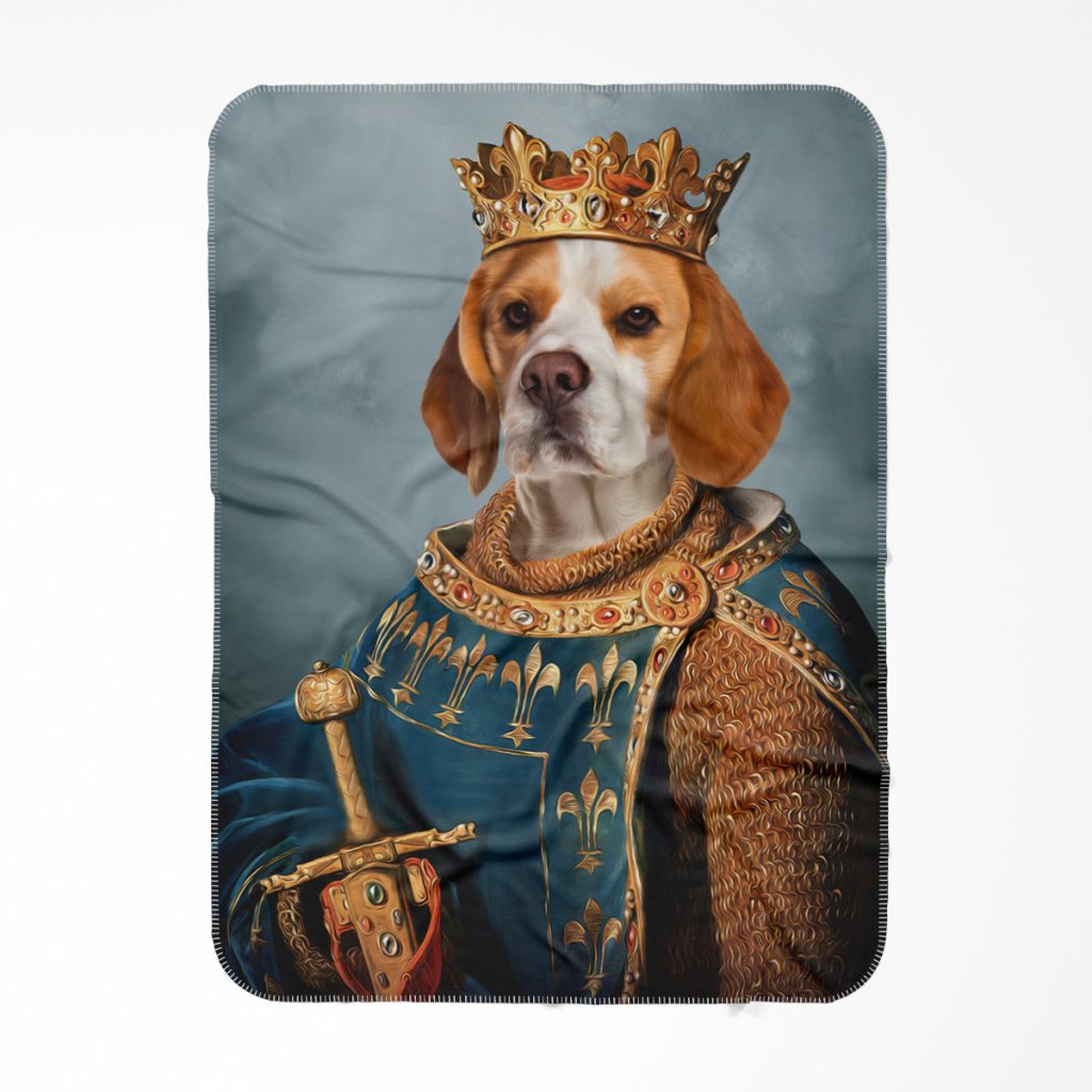 The Sovereign: Custom Pet Blanket - Paw & Glory - Dog Portraits - Pet Portraits