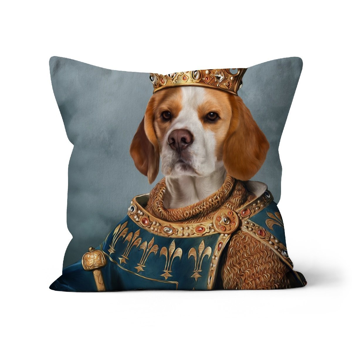 Pet Portraits | The Sovereign: Custom Pet Pillow | Paw & Glory