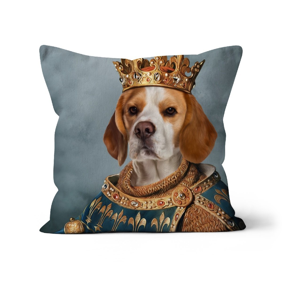 The Sovereign: Custom Pet Pillow - Paw & Glory - Dog Portraits - Pet Portraits