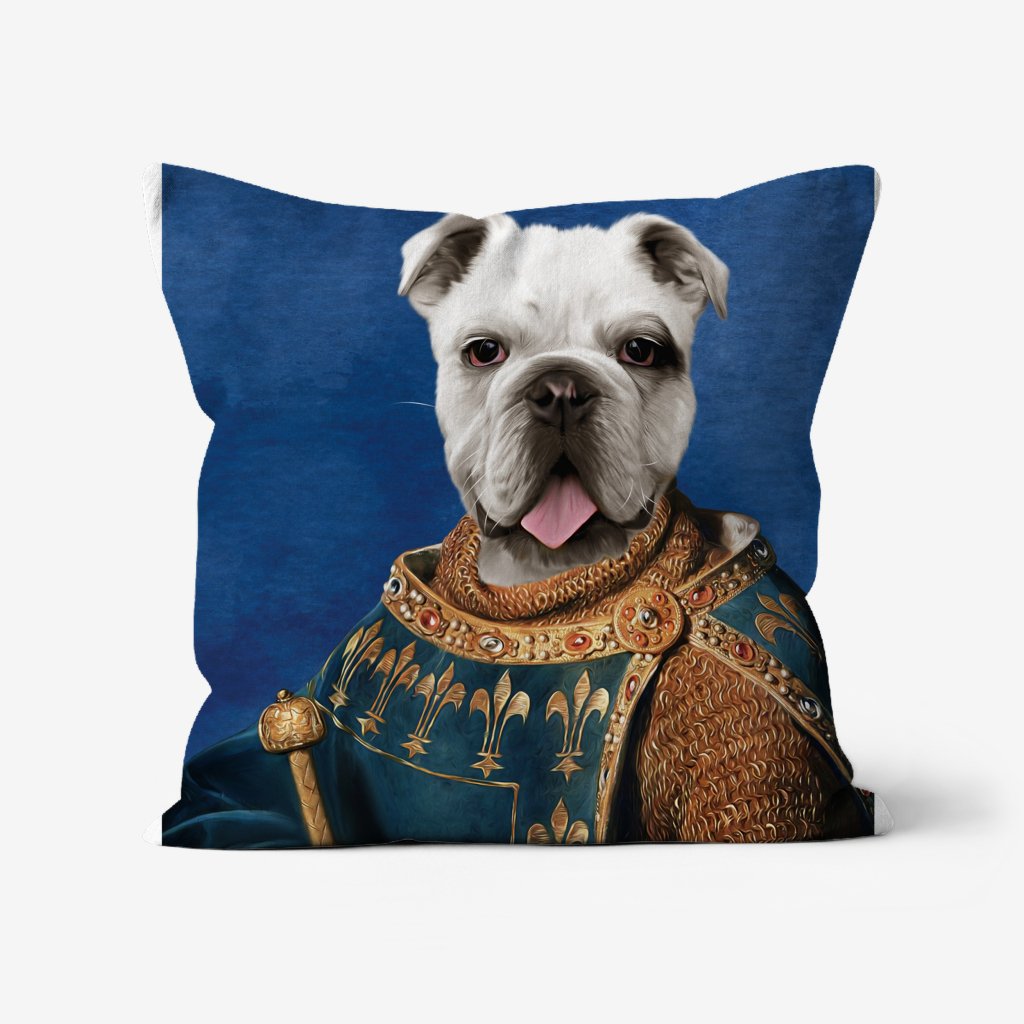 Pet Portraits | The Sovereign: Custom Pet Pillow | Paw & Glory