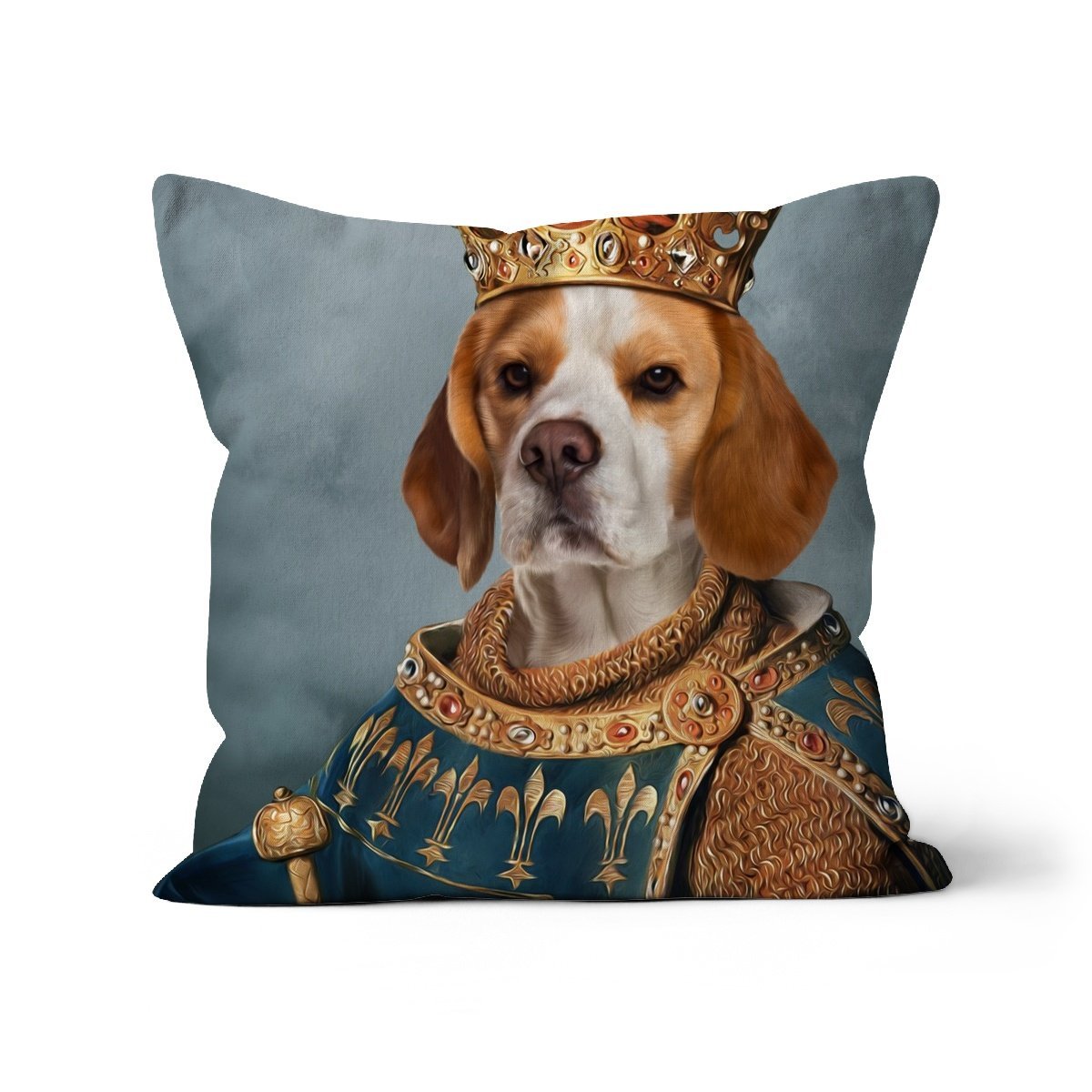 The Sovereign: Custom Pet Pillow - Paw & Glory - Dog Portraits - Pet Portraits
