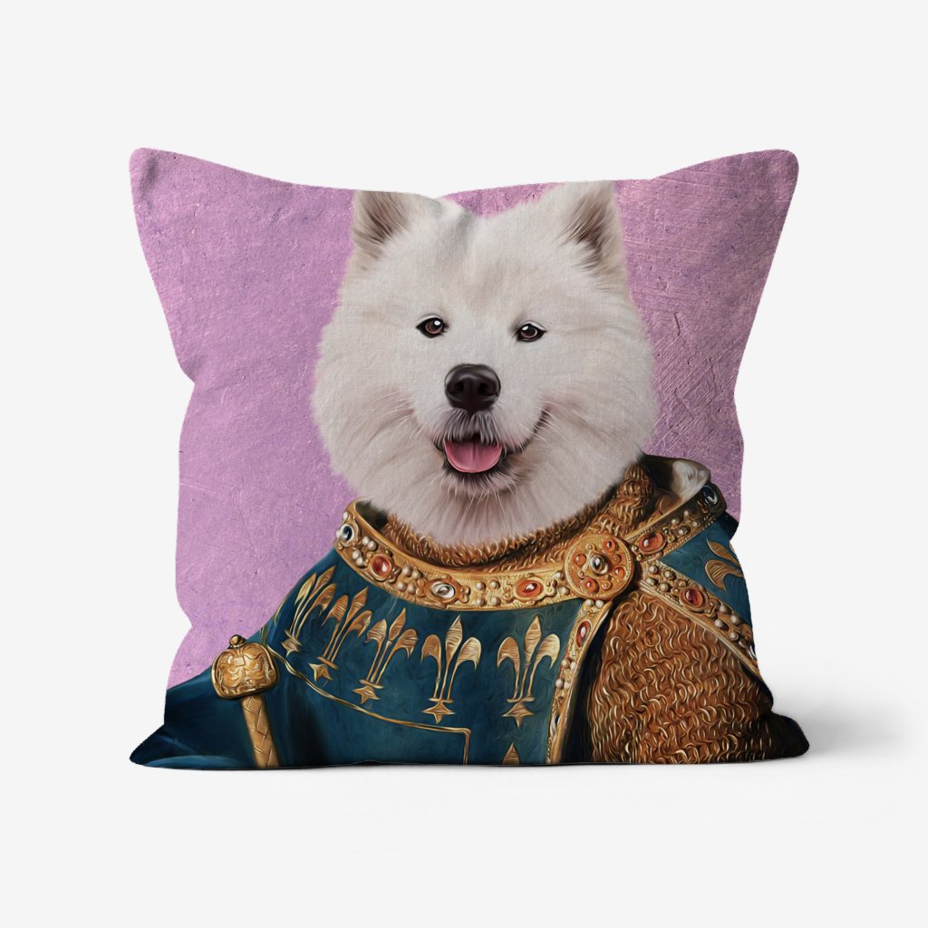 The Sovereign: Custom Pet Pillow - Paw & Glory - Dog Portraits - Pet Portraits