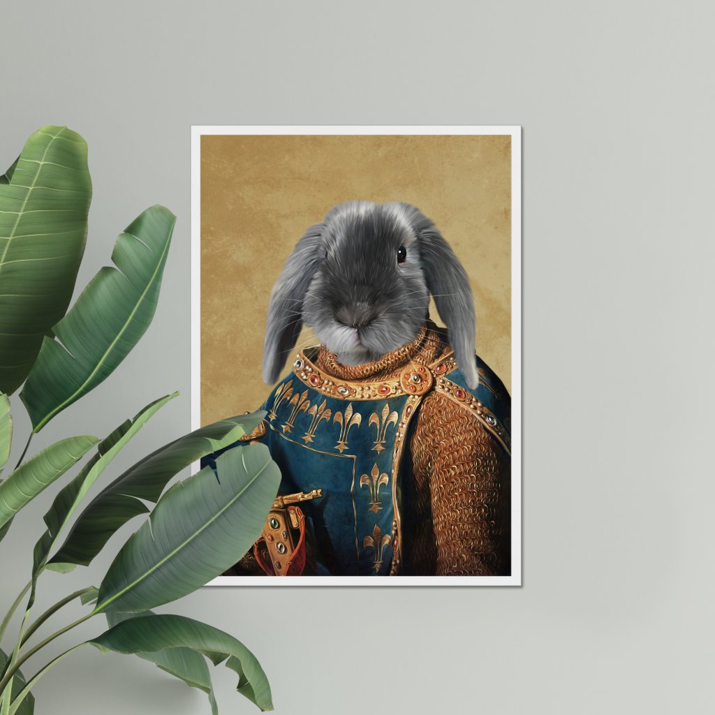 The Sovereign: Custom Pet Portrait - Paw & Glory - Dog Portraits - Pet Portraits