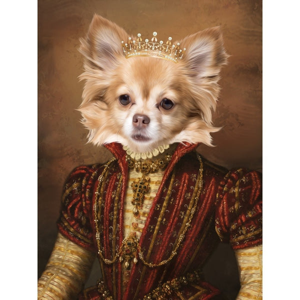 The Spanish Princess: Custom Digital Download Pet Portrait | royal pet portrait | Paw & Glory