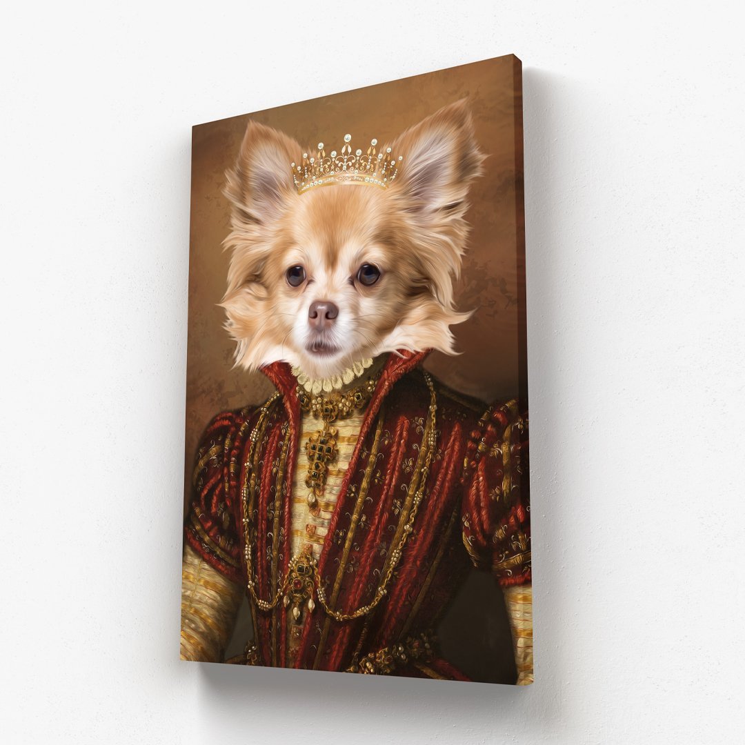 Pet Portraits | The Spanish Princess: Custom Pet Canvas | Paw & Glory