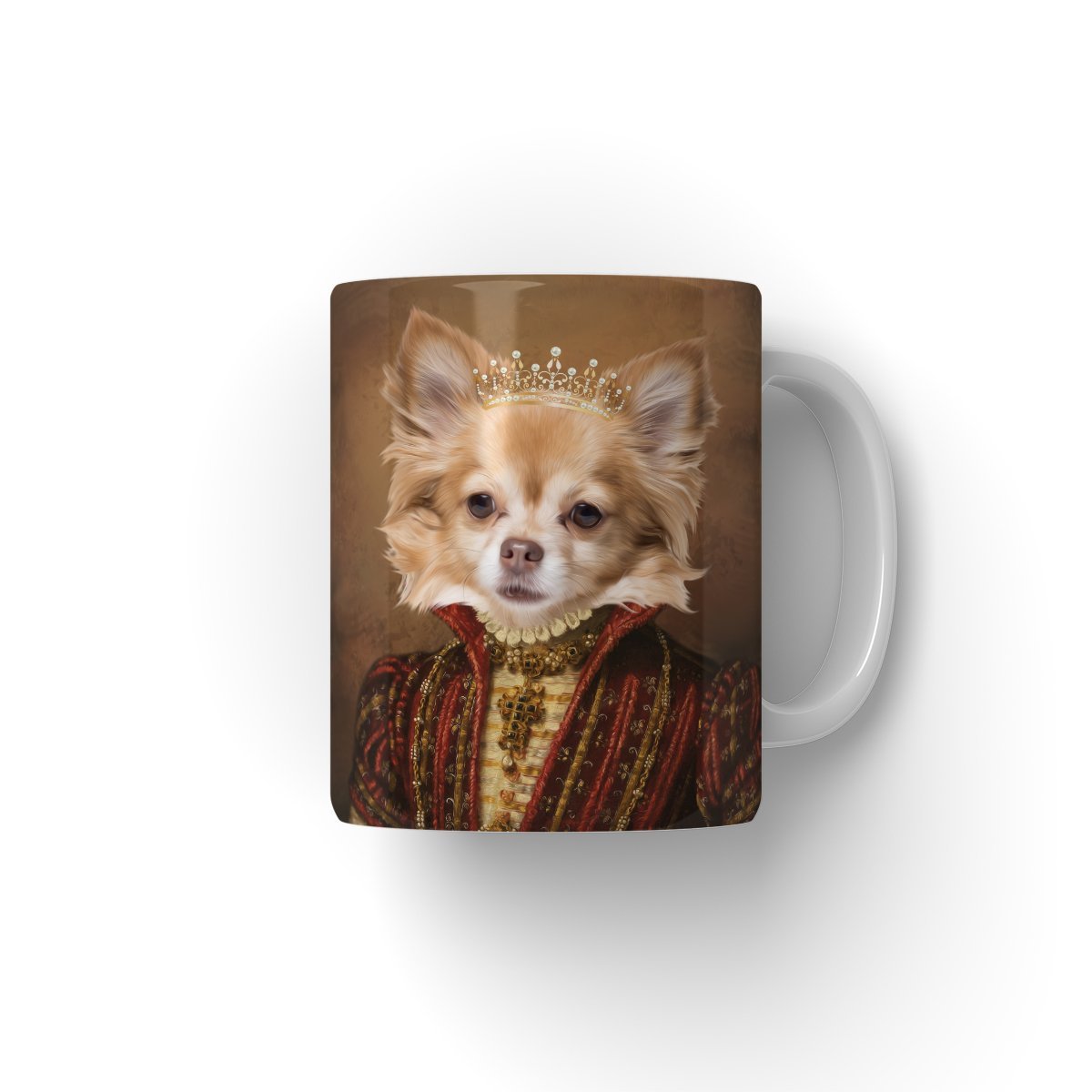 Pet Portraits | The Spanish Princess: Custom Pet Coffee Mug | Paw & Glory