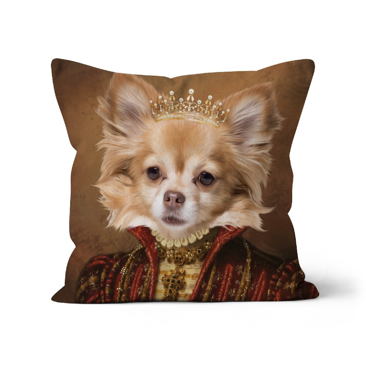 Pet Portraits | The Spanish Princess: Custom Pet Pillow | Paw & Glory