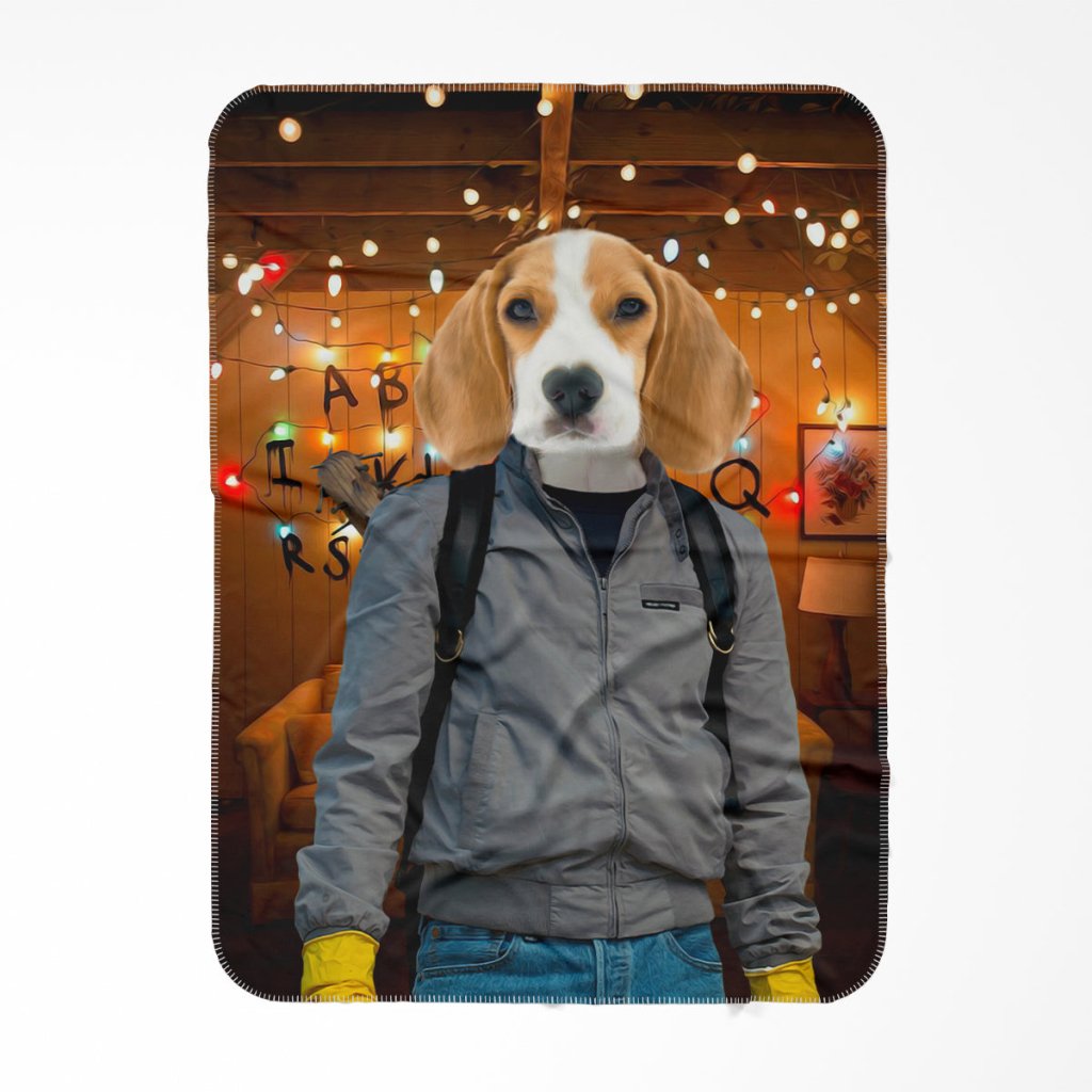 Pet Portraits | The Steve (Stranger Things Inspired): Custom Pet Blanket | Paw & Glory