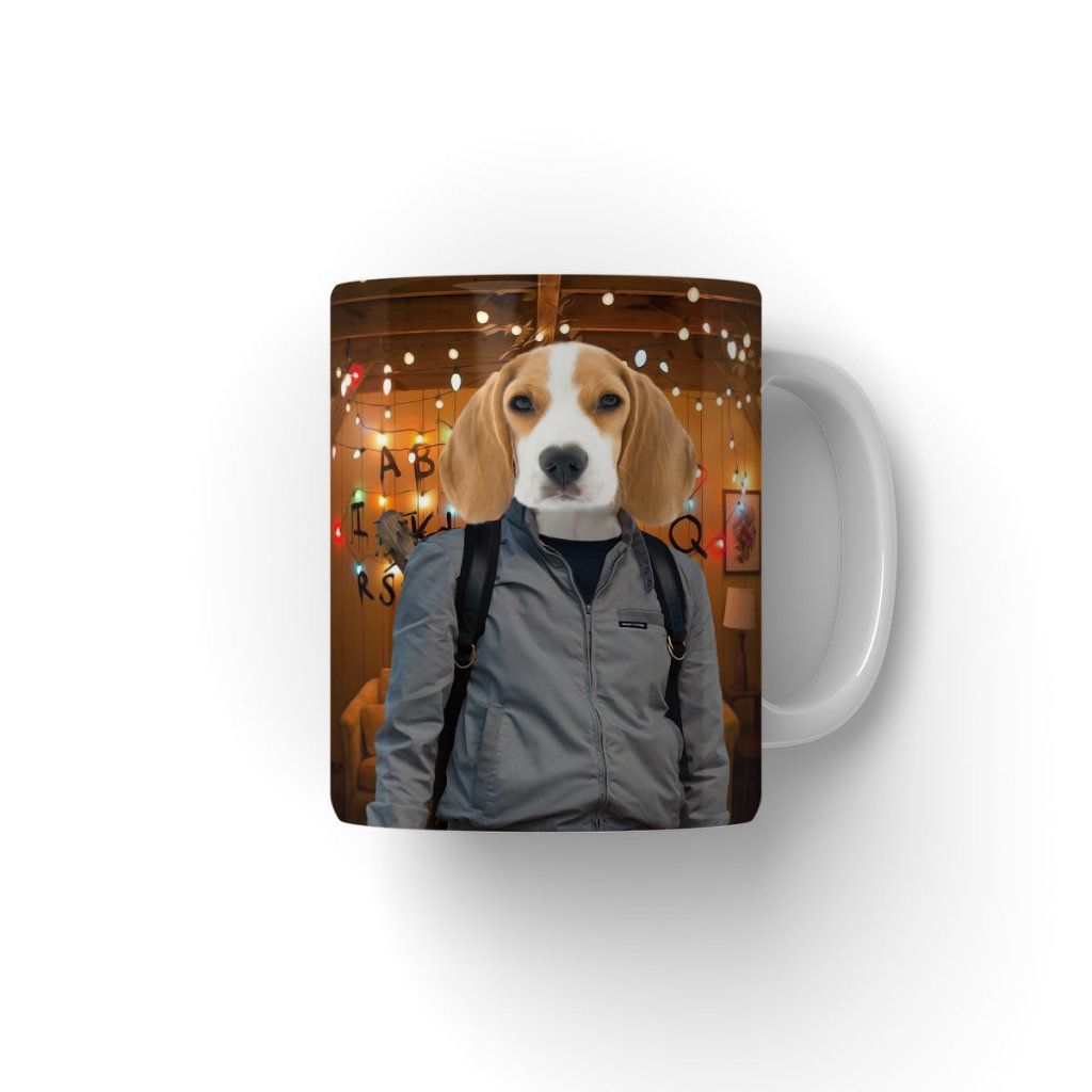 Retro 80s Sci-Fi Custom Pet Coffee Mug | Funny Pet Portrait Gift | Paw & Glory