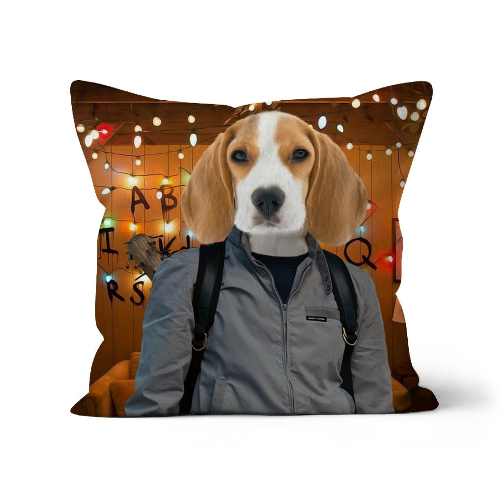 Pet Portraits | The Steve (Stranger Things Inspired): Custom Pet Pillow | Paw & Glory
