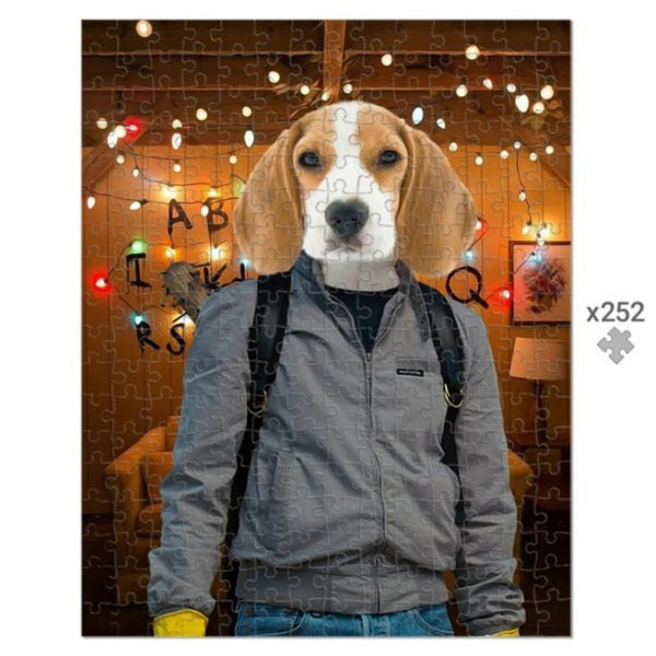 Retro 80s Sci-Fi Custom Pet Puzzle | Pet Lover Gift | Paw & Glory