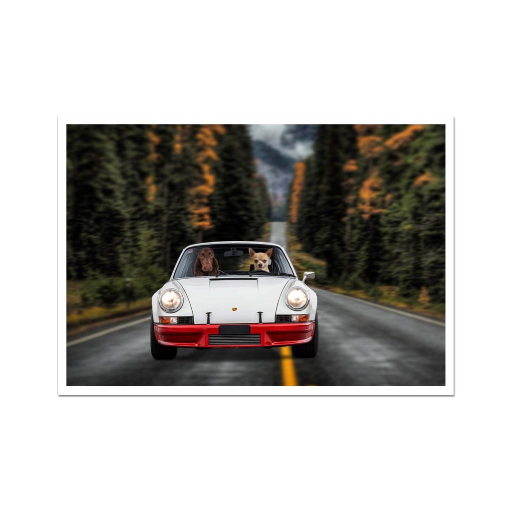 Pet Portraits | The Supercar: Custom Pet Poster | Paw & Glory