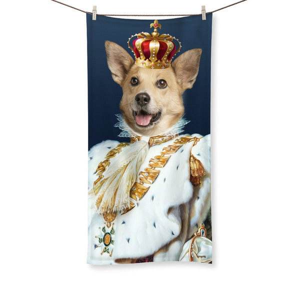 The Supreme: Custom Pet Towel | royal pet portrait | Paw & Glory
