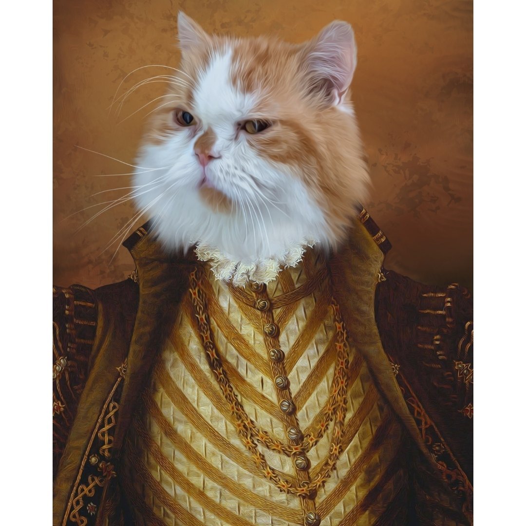 Pet Portraits | The Supremo: Custom Digital Download Pet Portrait | Paw & Glory