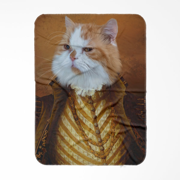 The supremo: Custom Pet Blanket | royal pet portrait | Paw & Glory