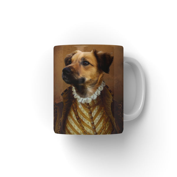 The Supremo: Custom Pet Coffee Mug | royal pet portrait | Paw & Glory