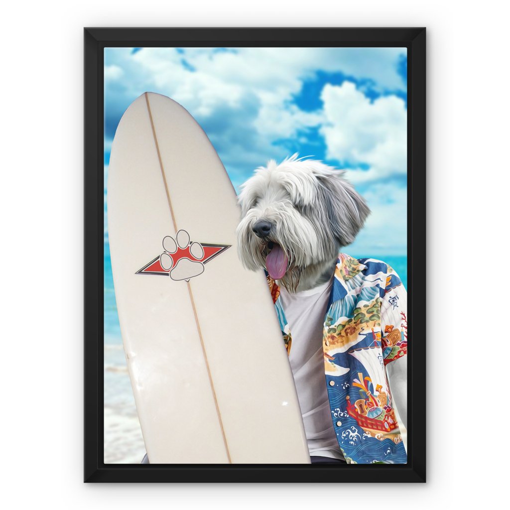 Pet Portraits | The Surfer: Custom Pet Canvas | Paw & Glory