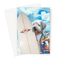 The Surfer: Custom Pet Greeting Card